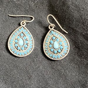 Turquoise silver earrings